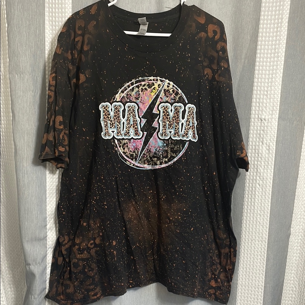 Gildan multicolored crew neck bleached shirt